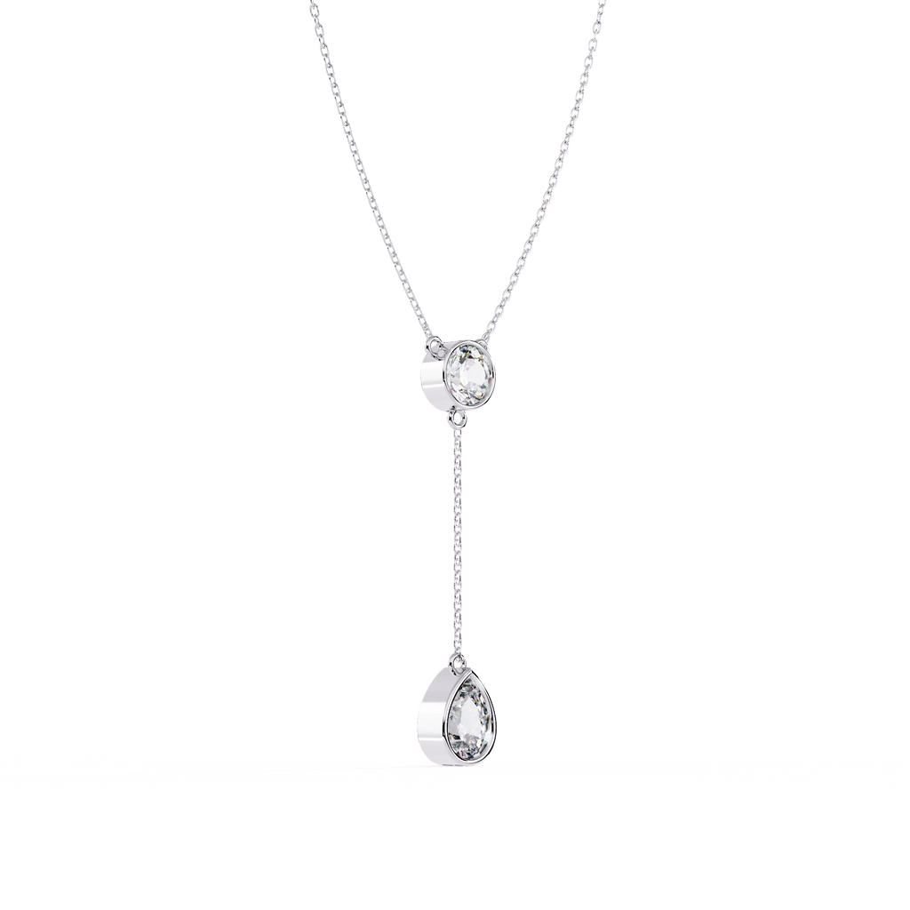 Solitaire Drop Necklace