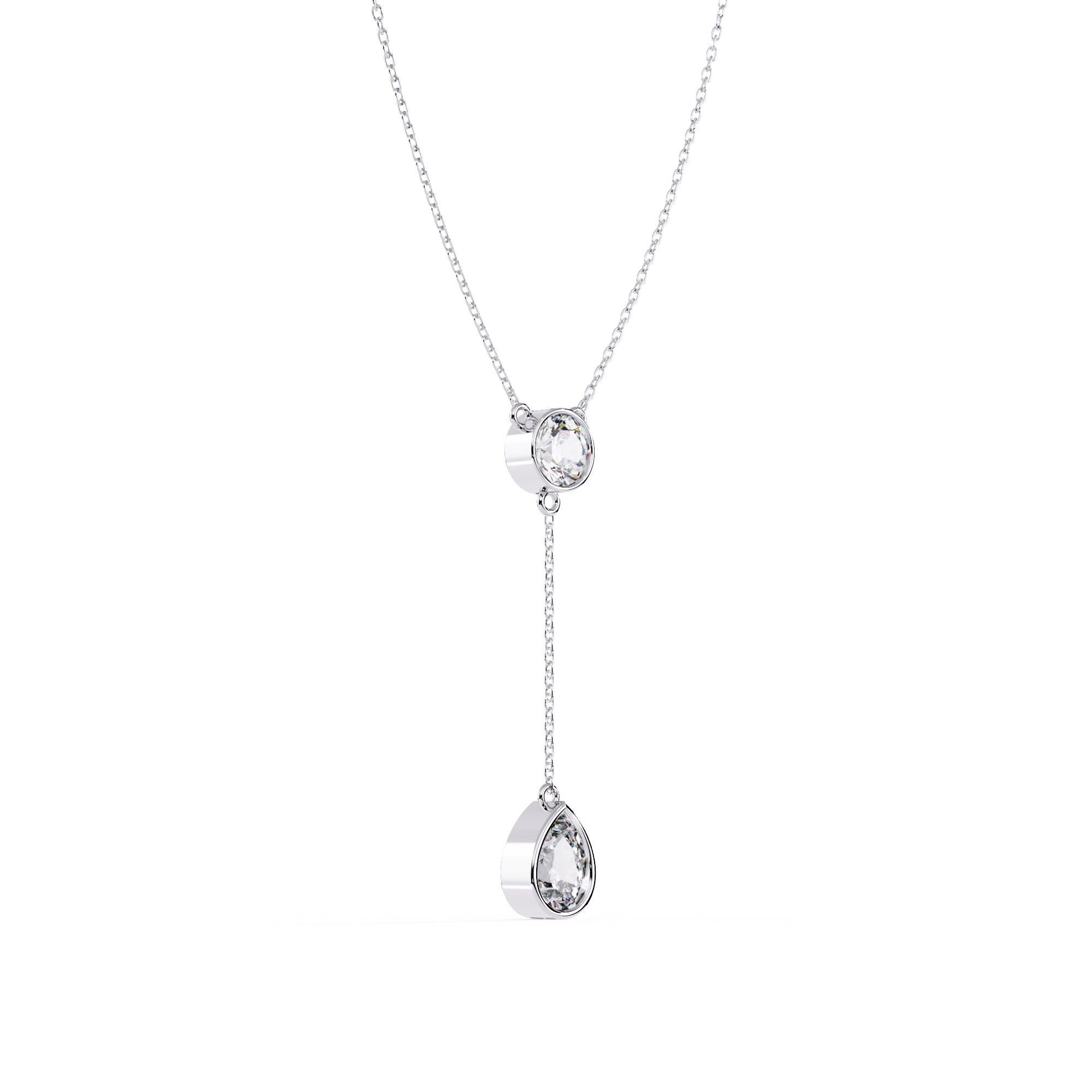 Solitaire Drop Necklace