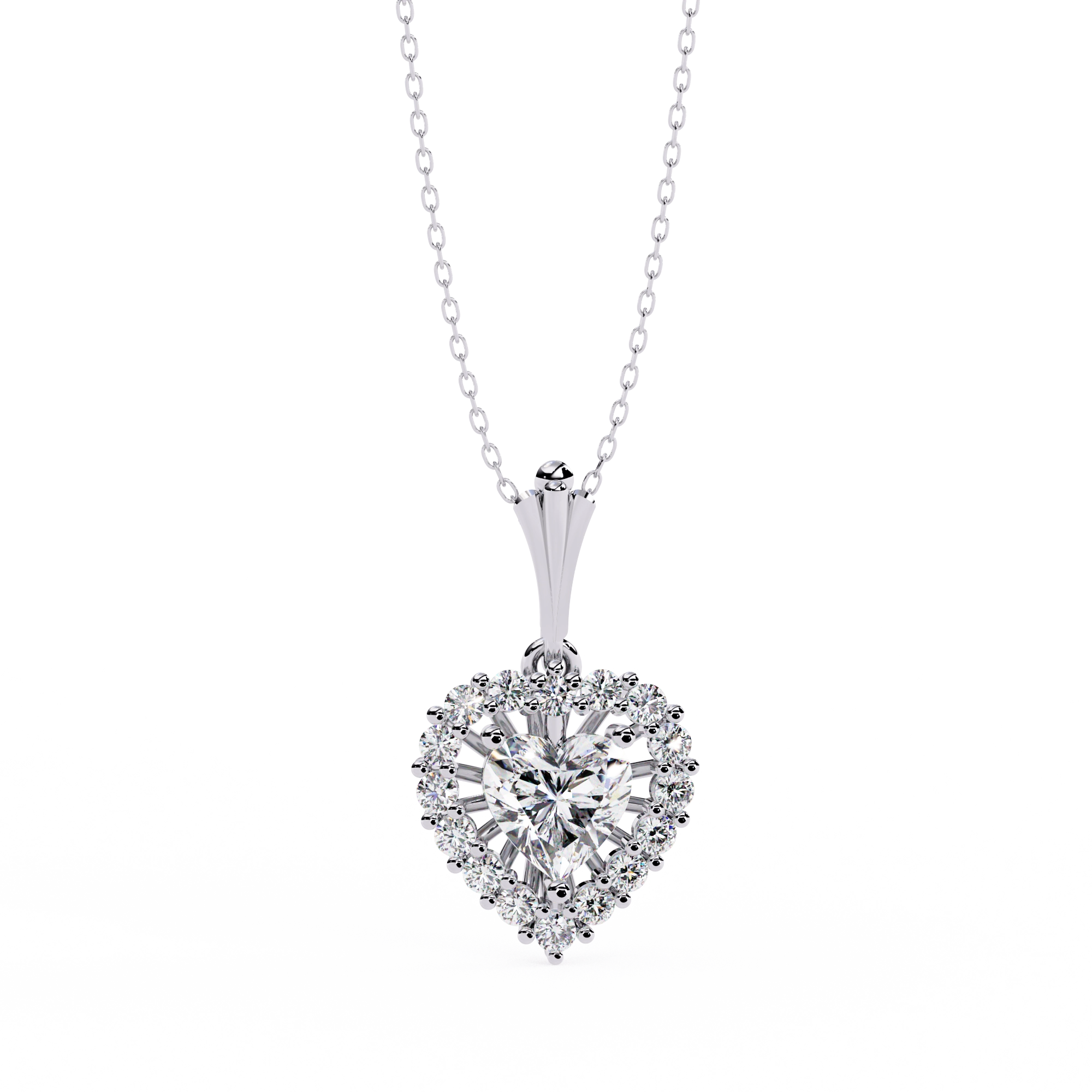 Heart Halo Necklace