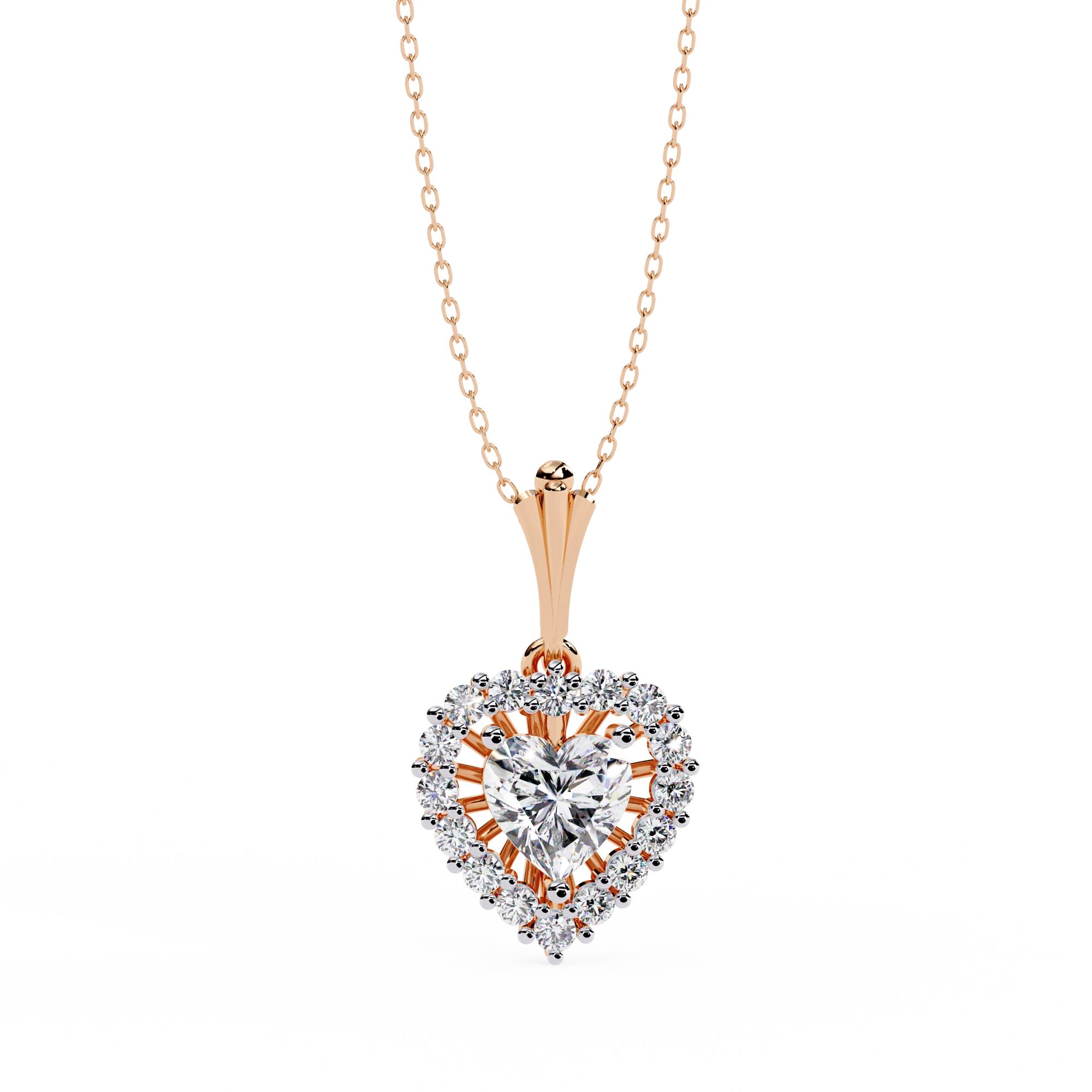 Heart Halo Necklace