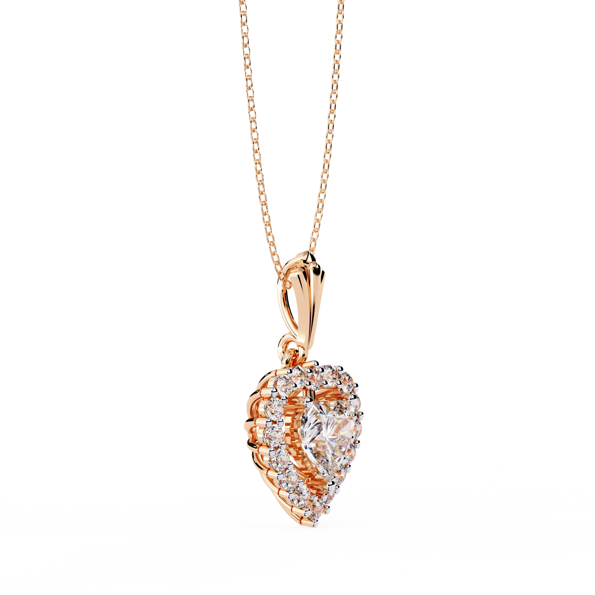 Heart Halo Necklace