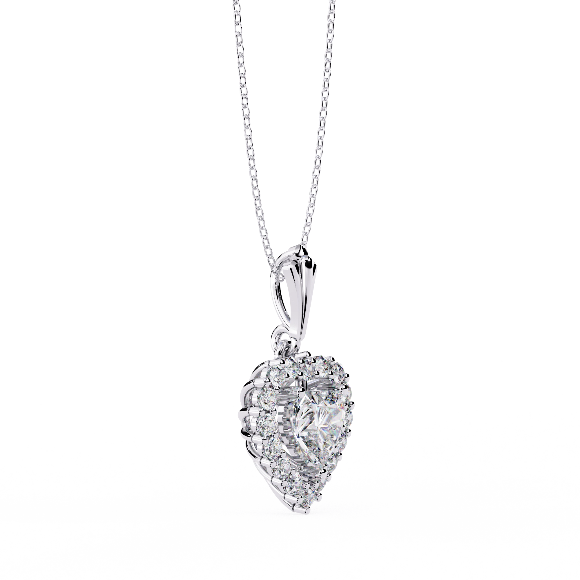 Heart Halo Necklace