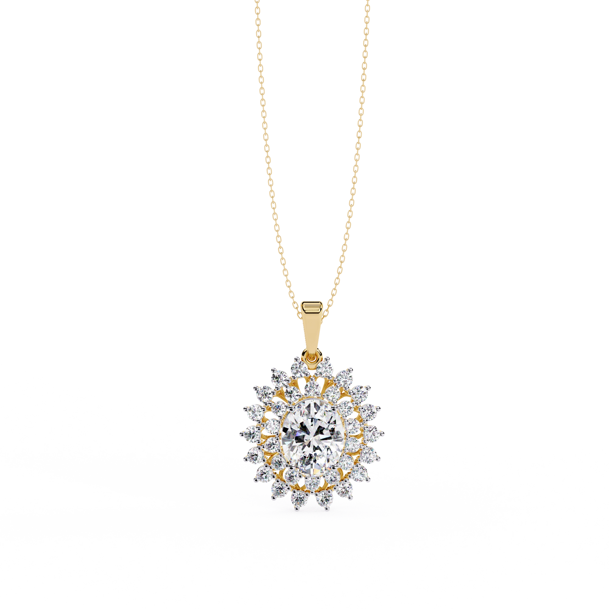Floral Halo Necklace