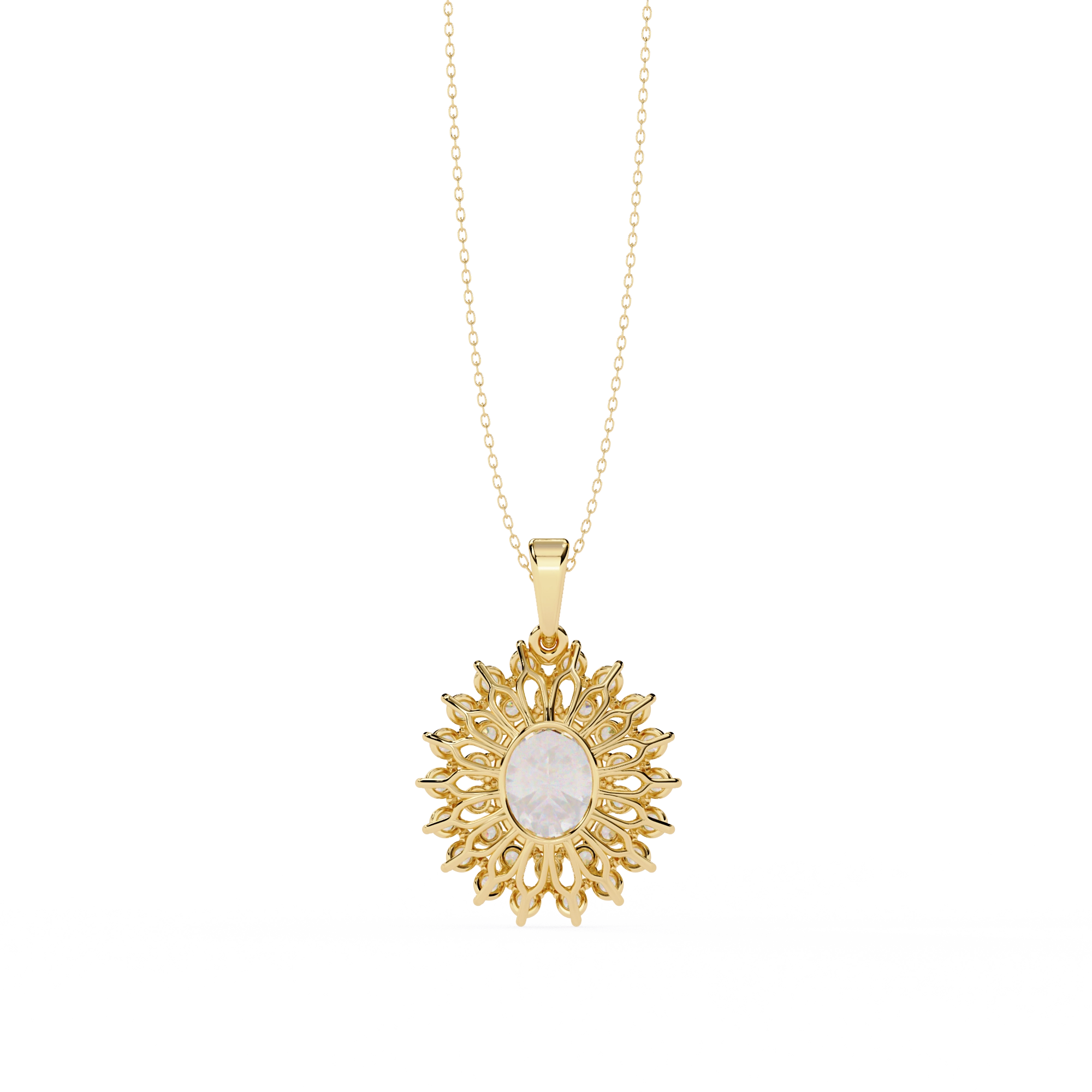 Floral Halo Necklace