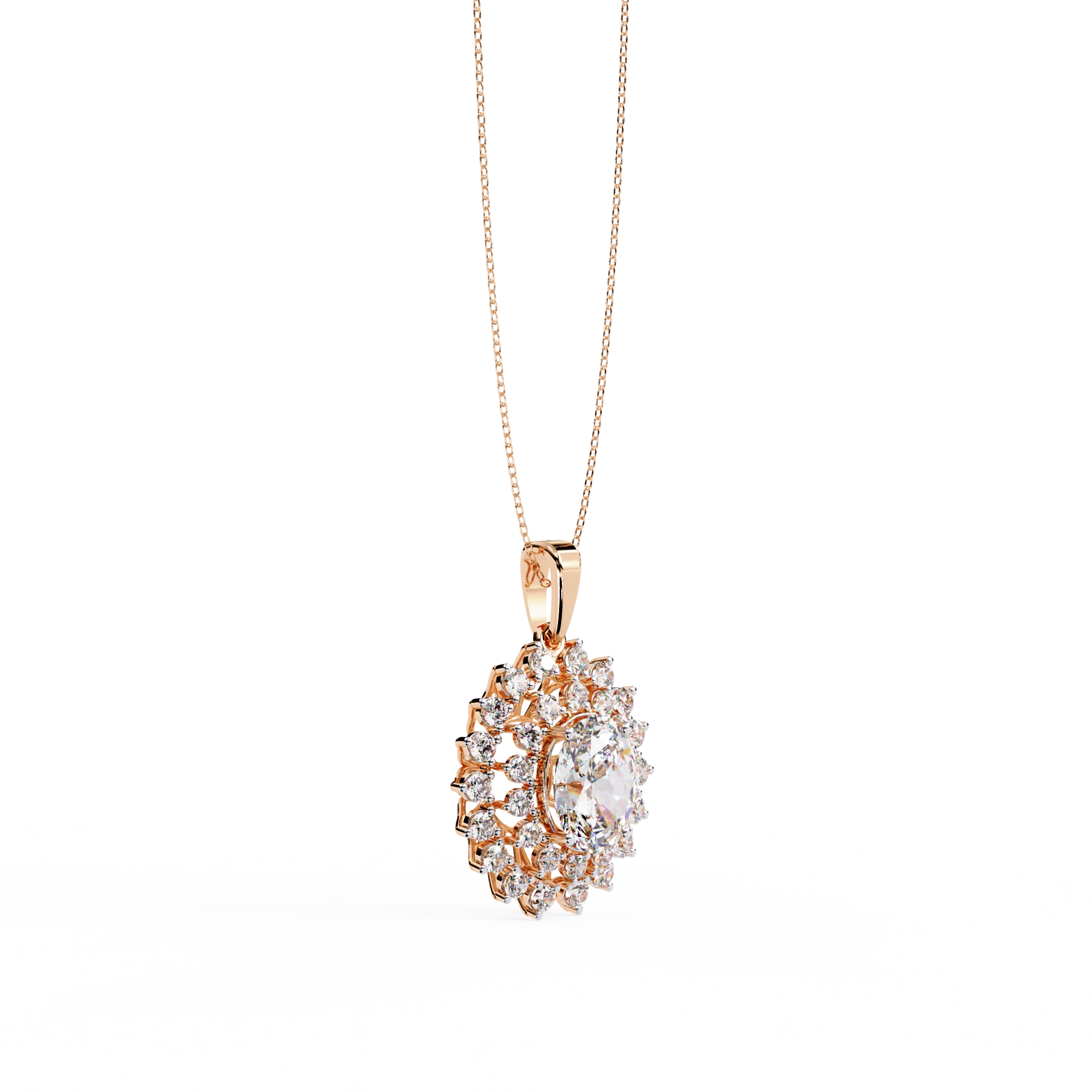 Floral Halo Necklace