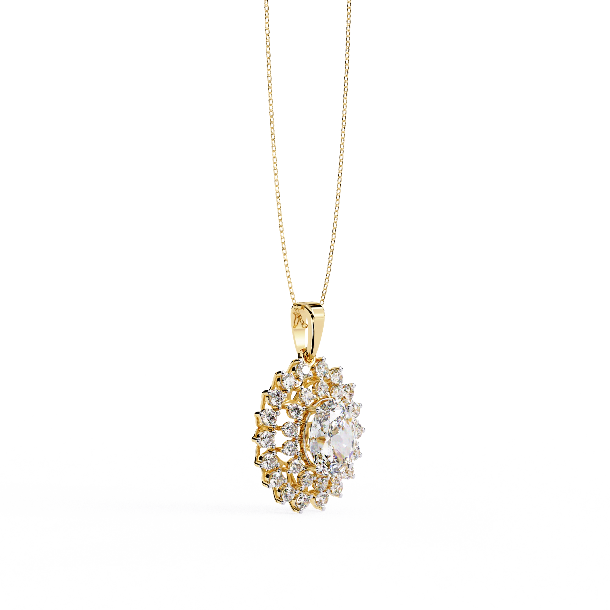 Floral Halo Necklace