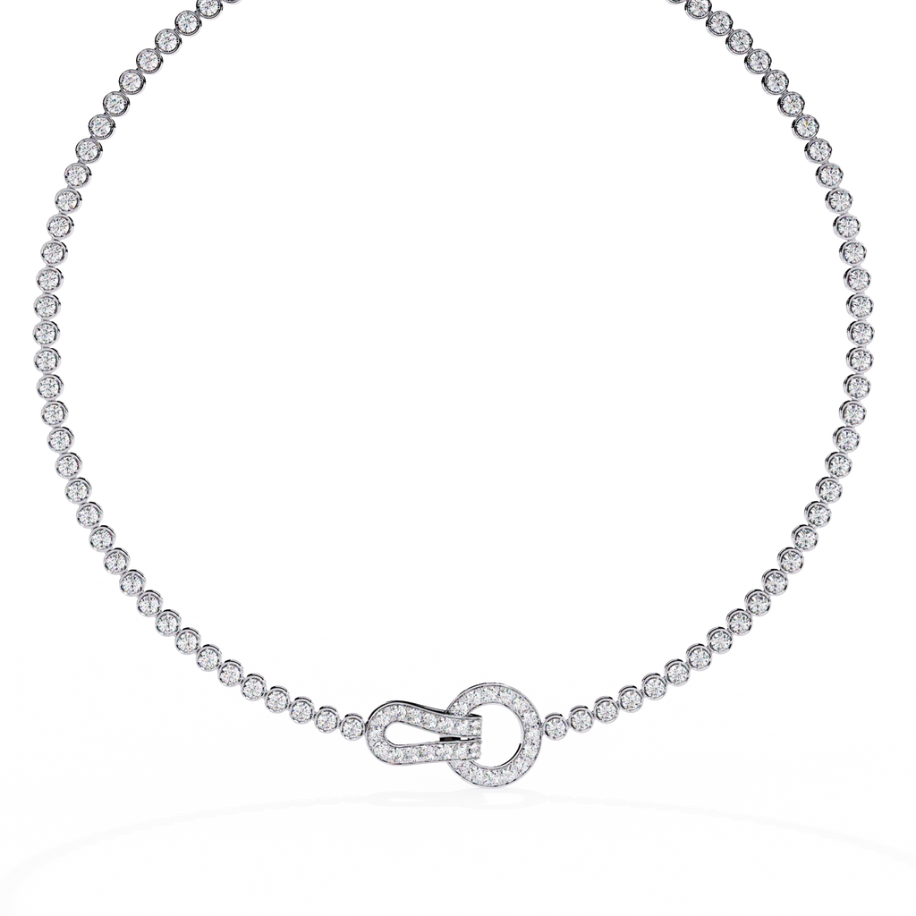 Diamond Knot Necklace