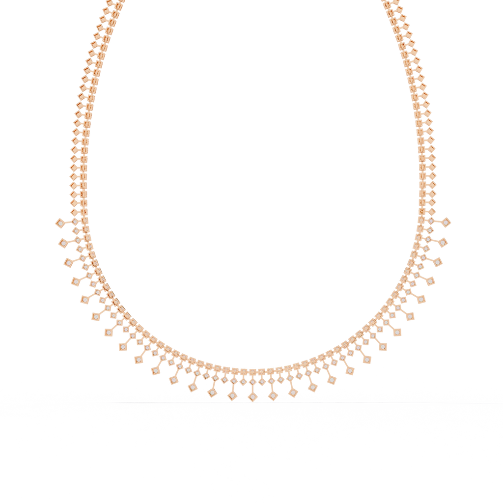 Fringe Diamond Necklace
