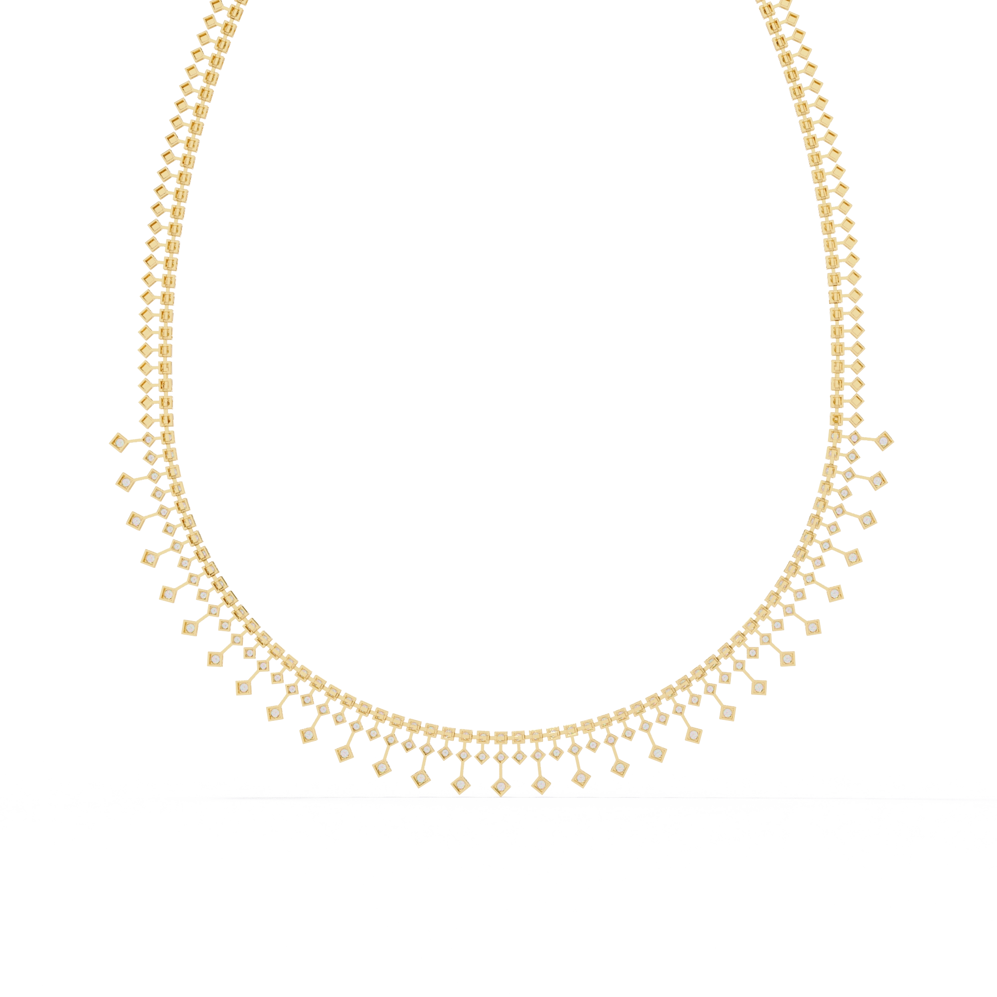 Fringe Diamond Necklace