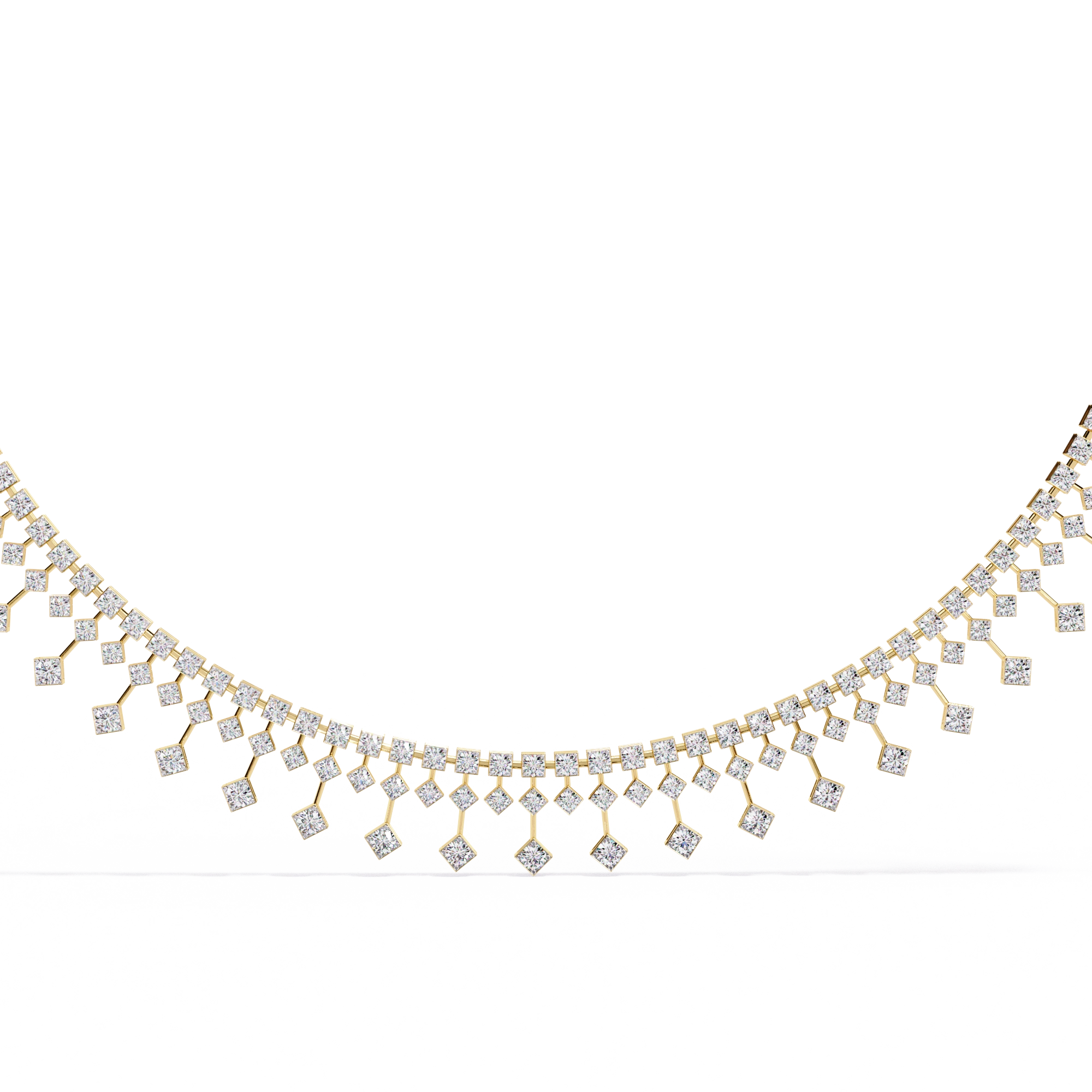 Fringe Diamond Necklace