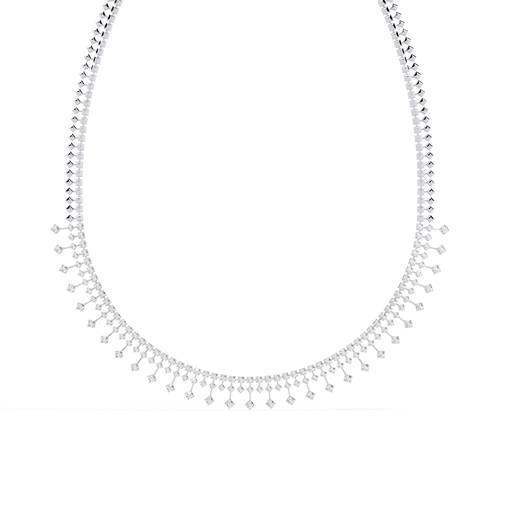 Fringe Diamond Necklace