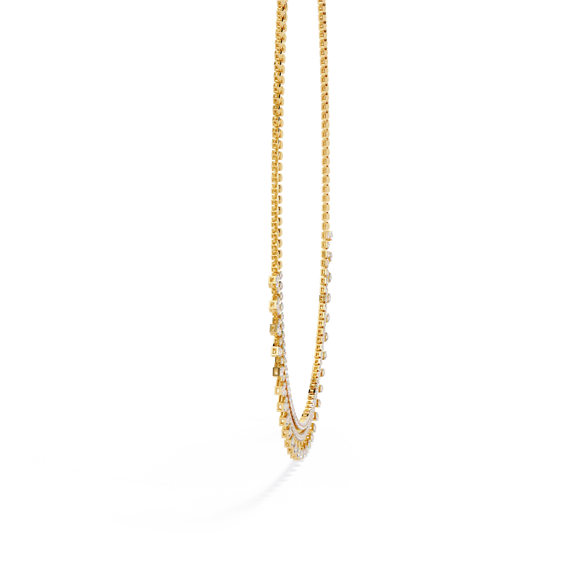 Fringe Diamond Necklace