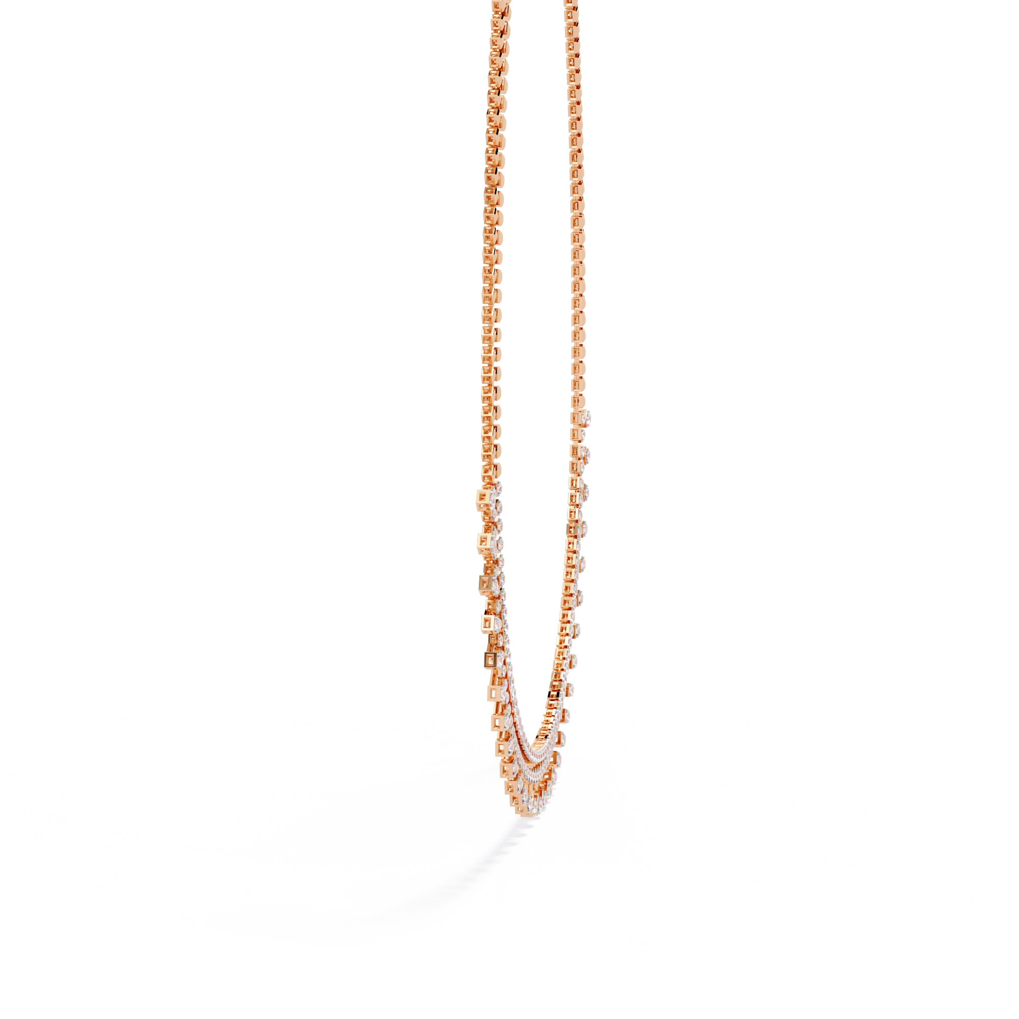 Fringe Diamond Necklace