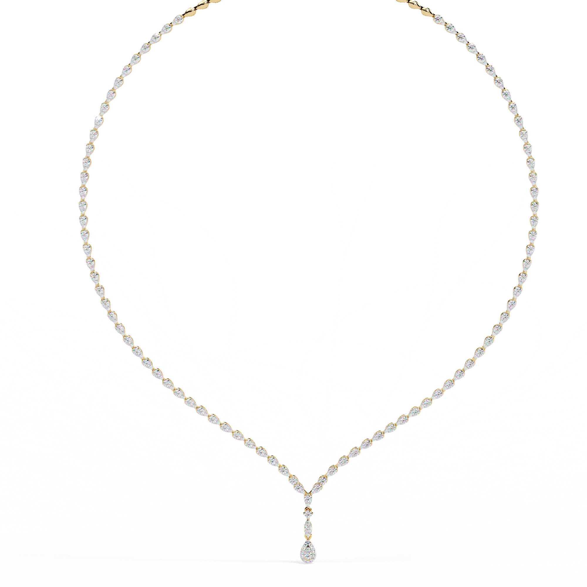Solitaire Y Necklace