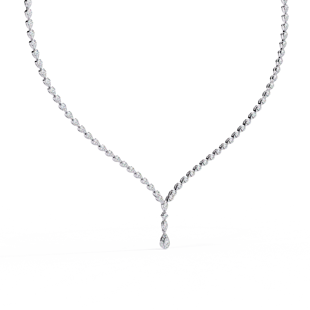 Solitaire Y Necklace
