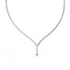 Solitaire Y Necklace