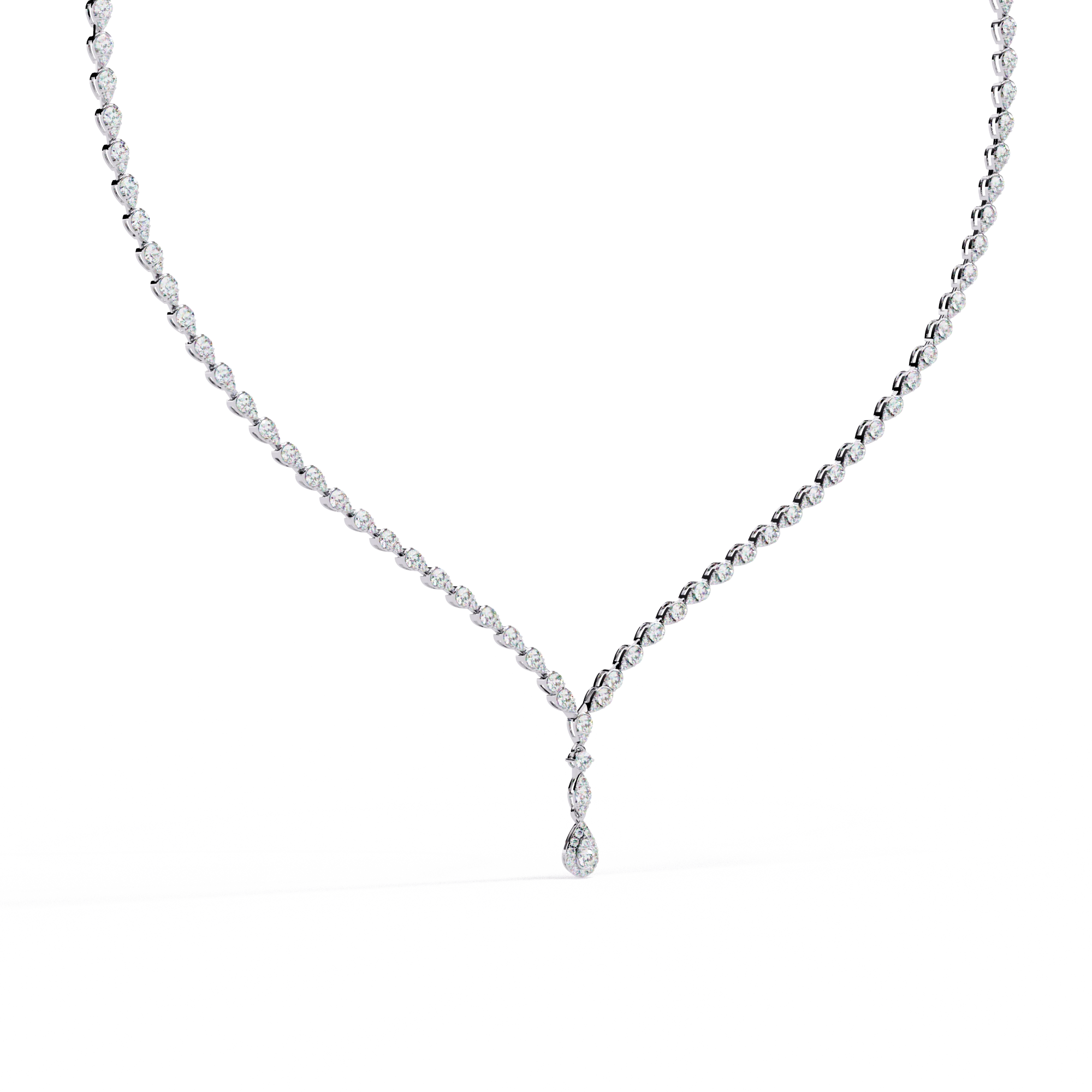 Solitaire Y Necklace