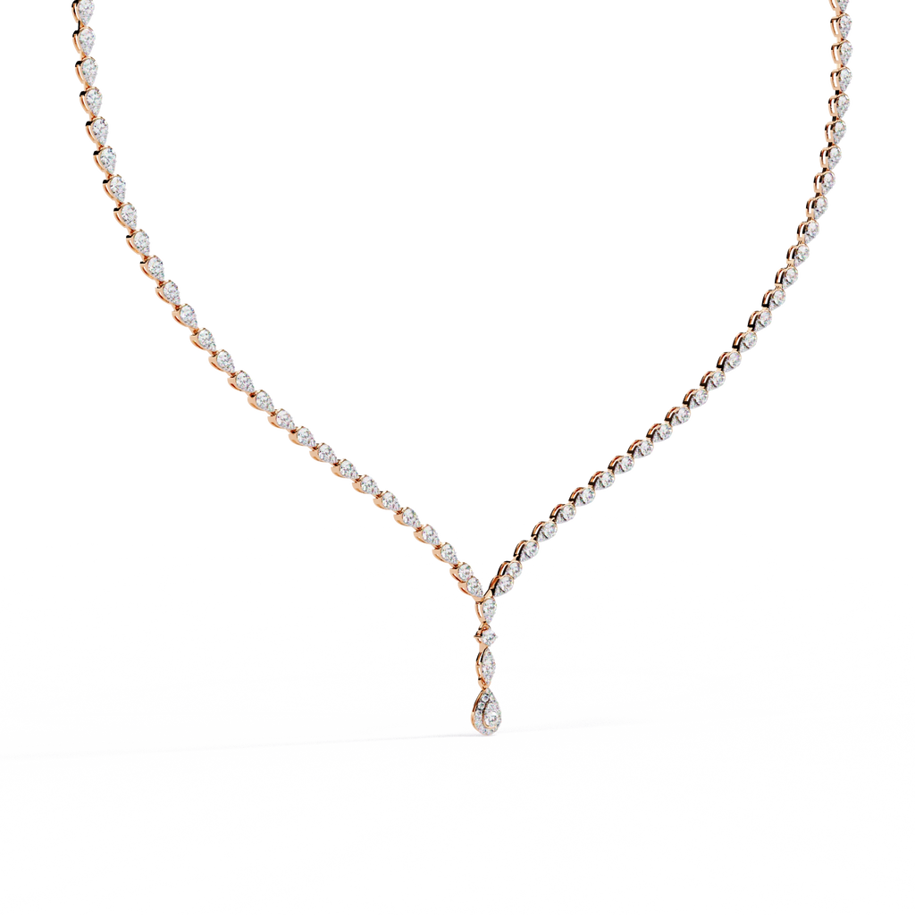Solitaire Y Necklace