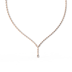 Solitaire Y Necklace