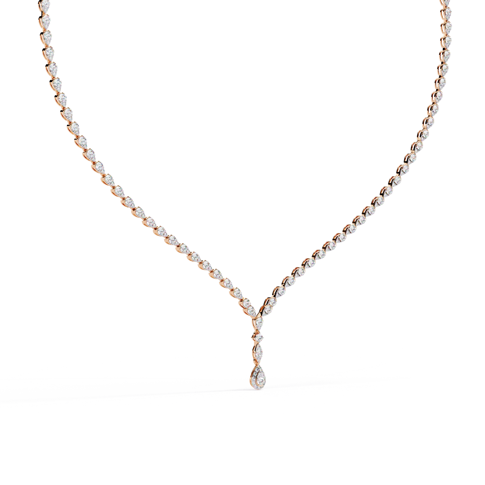 Solitaire Y Necklace