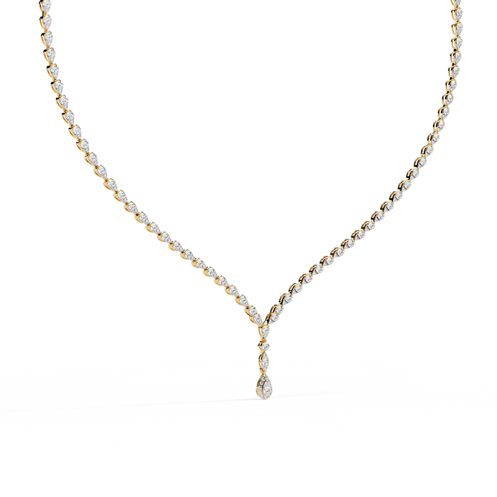 Solitaire Y Necklace