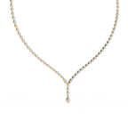 Solitaire Y Necklace