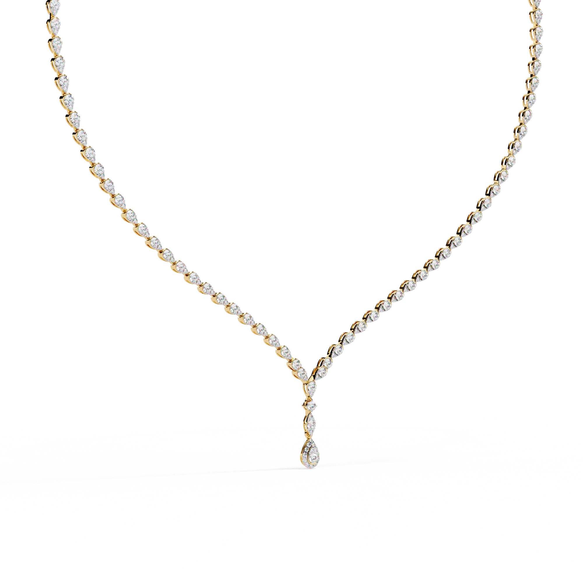 Solitaire Y Necklace