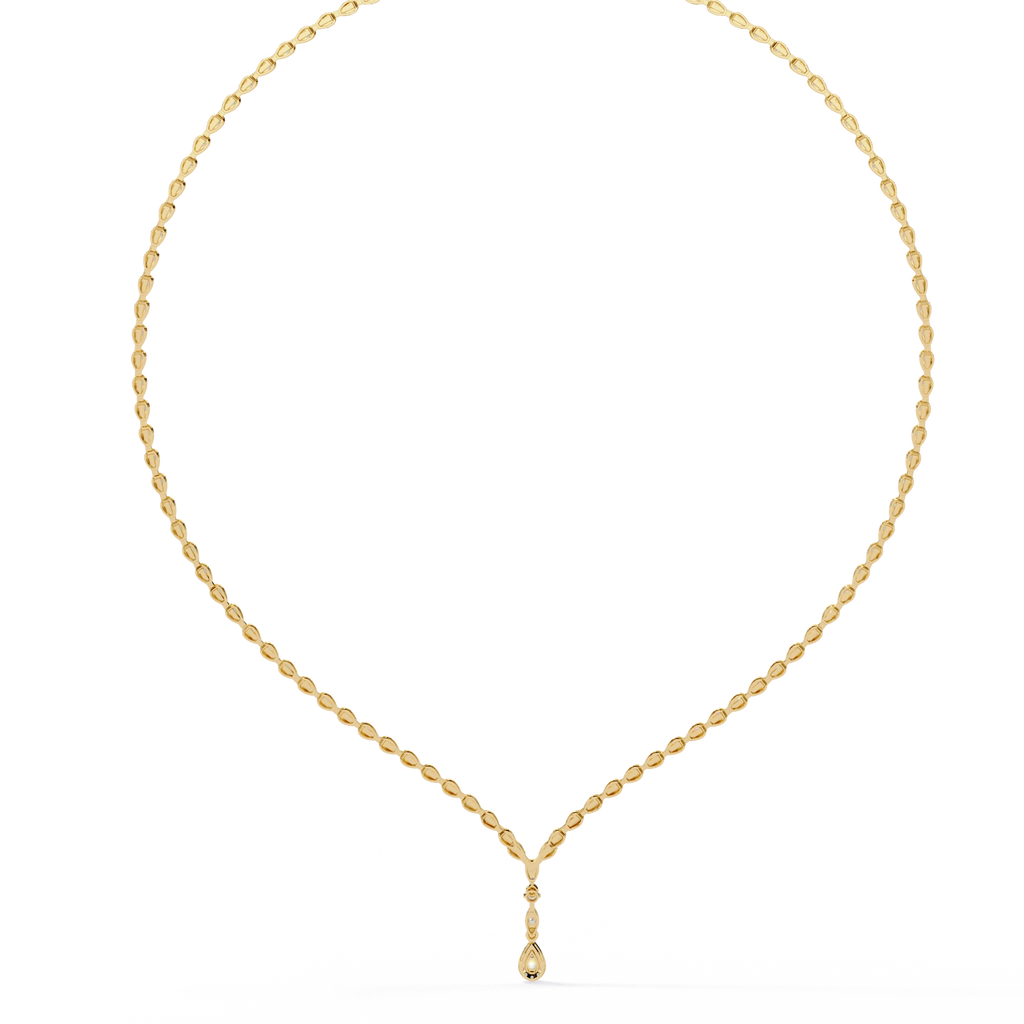 Solitaire Y Necklace