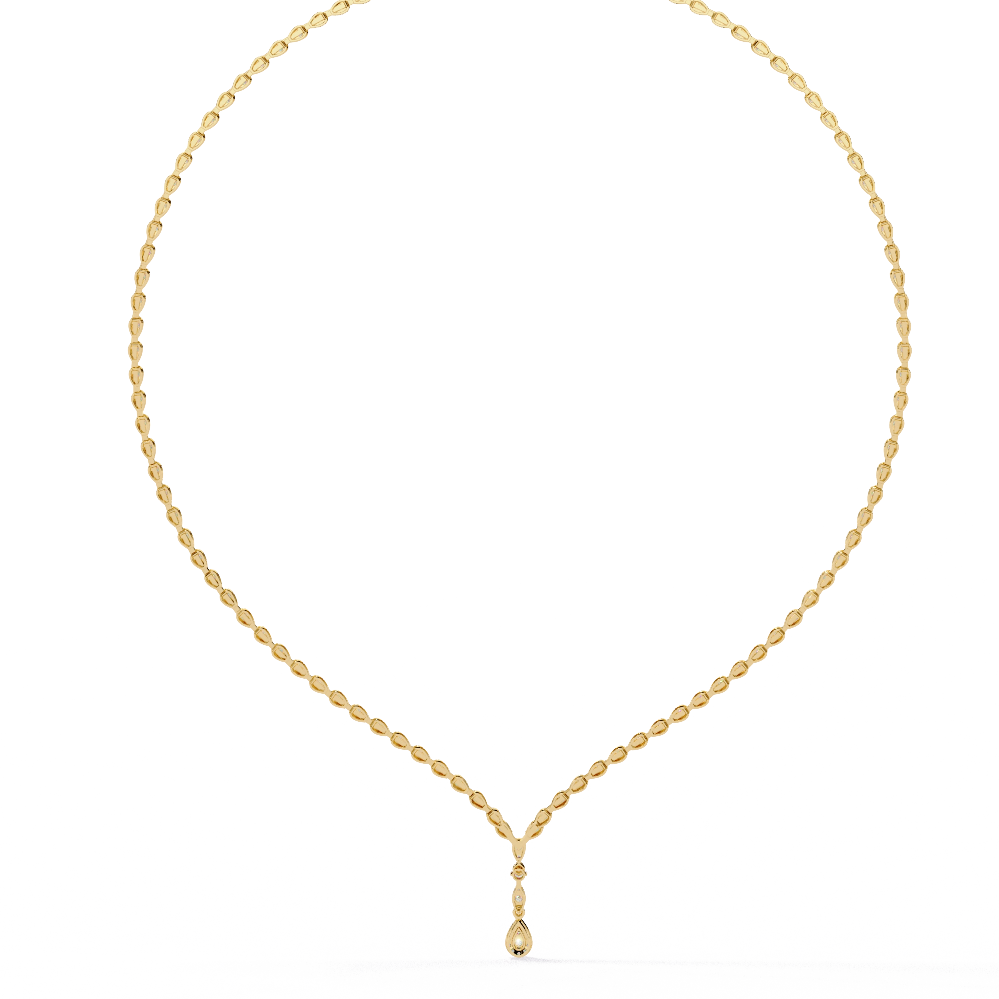Solitaire Y Necklace