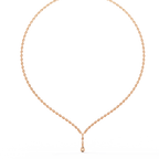 Solitaire Y Necklace