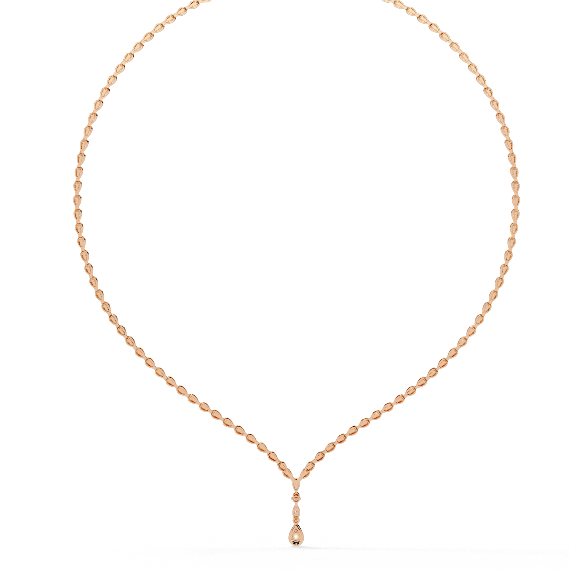 Solitaire Y Necklace