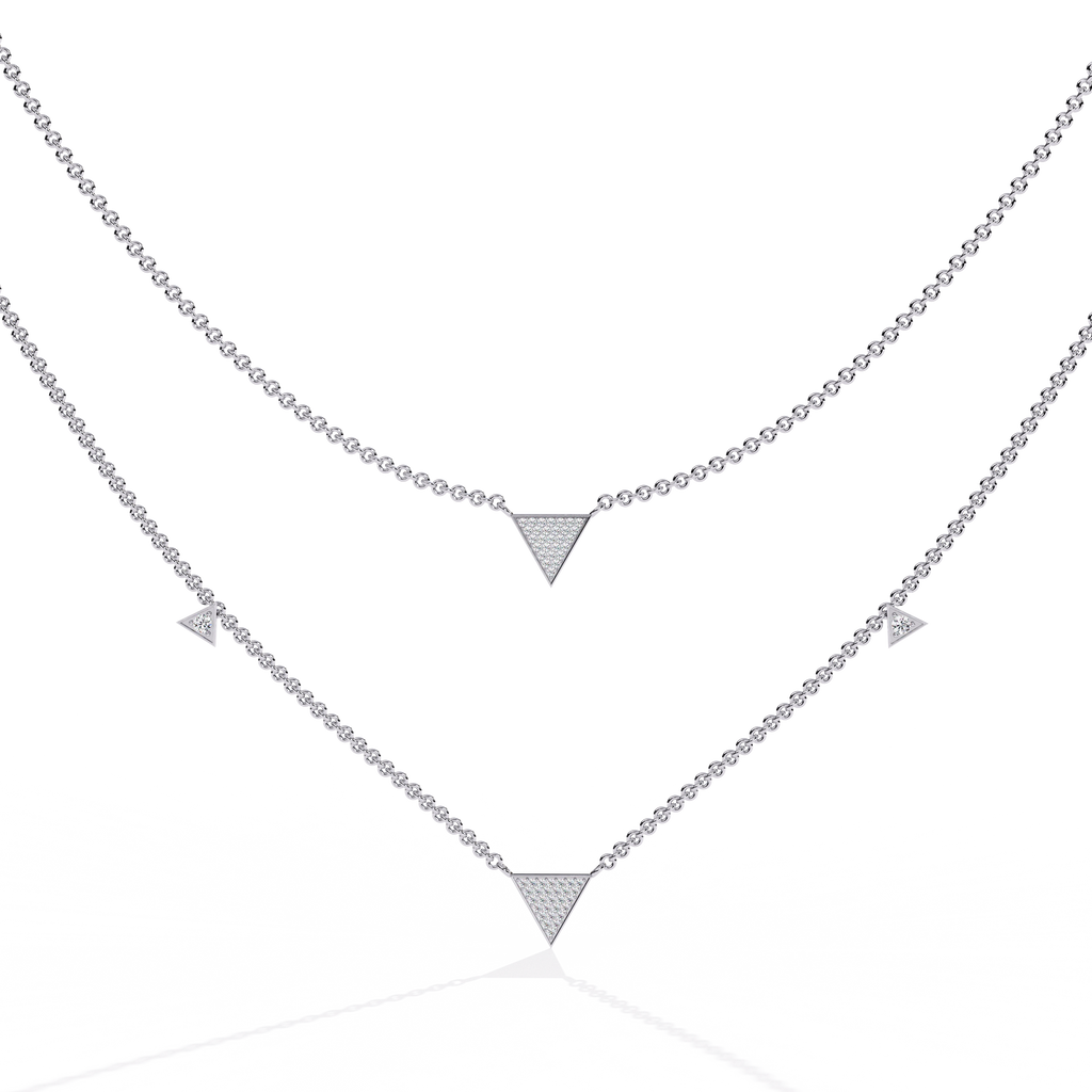 Layered Triangle Necklace