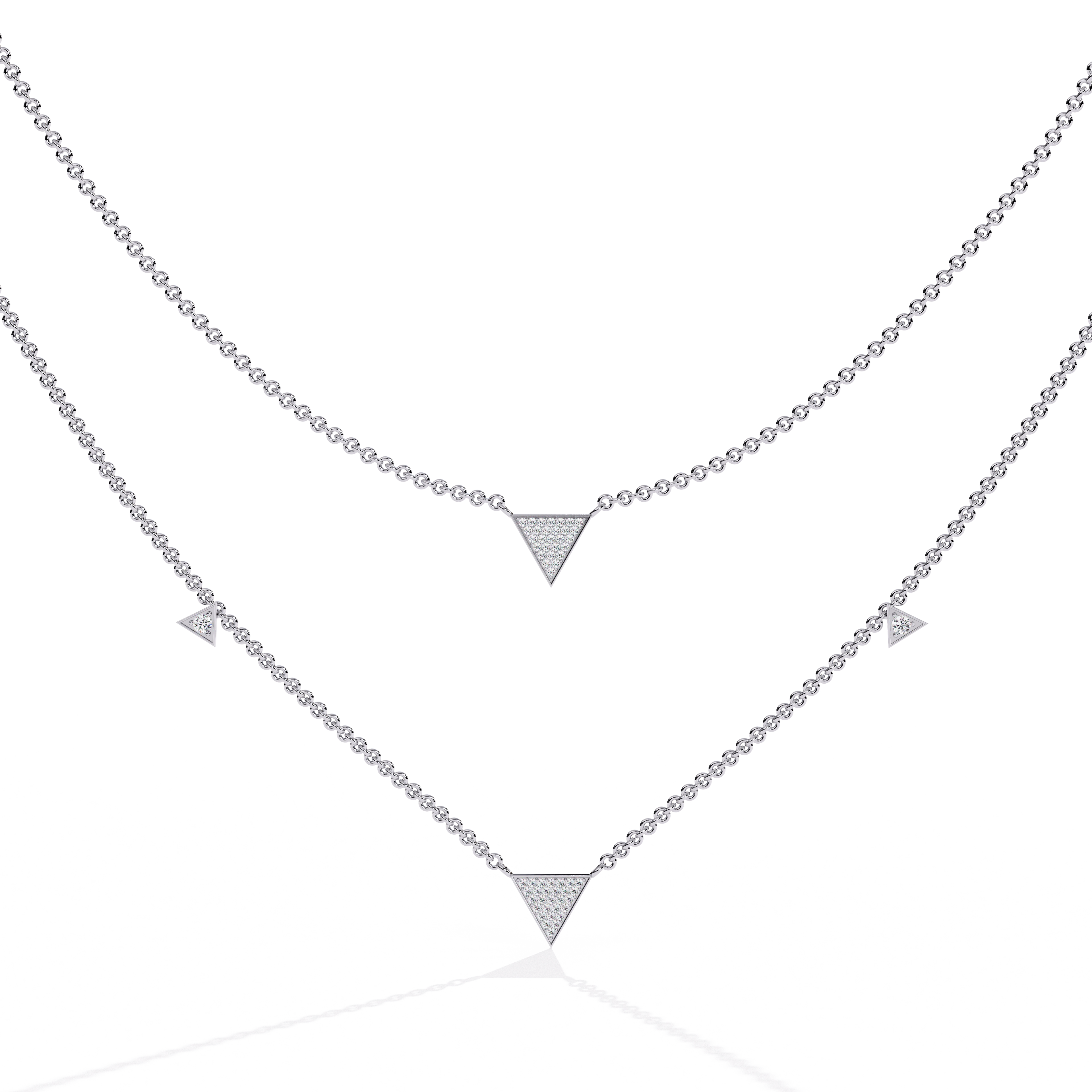 Layered Triangle Necklace