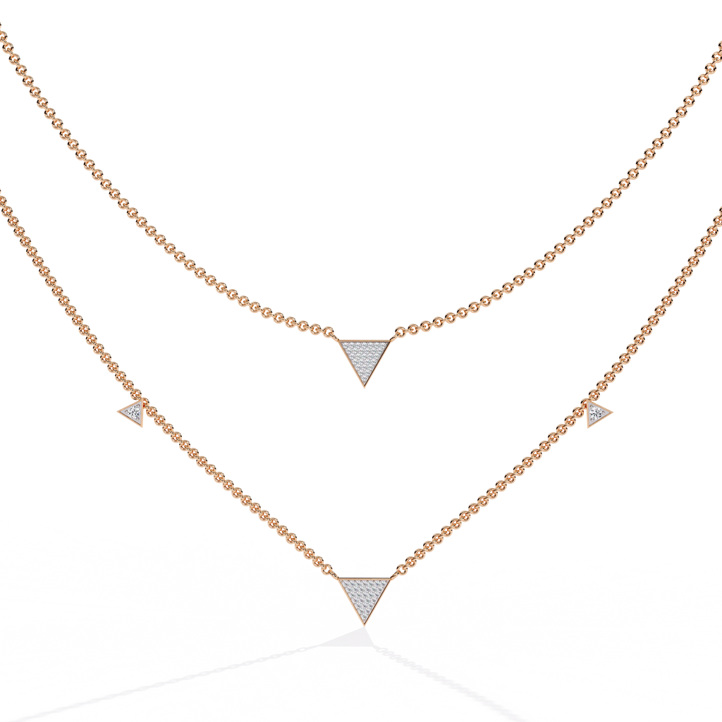 Layered Triangle Necklace