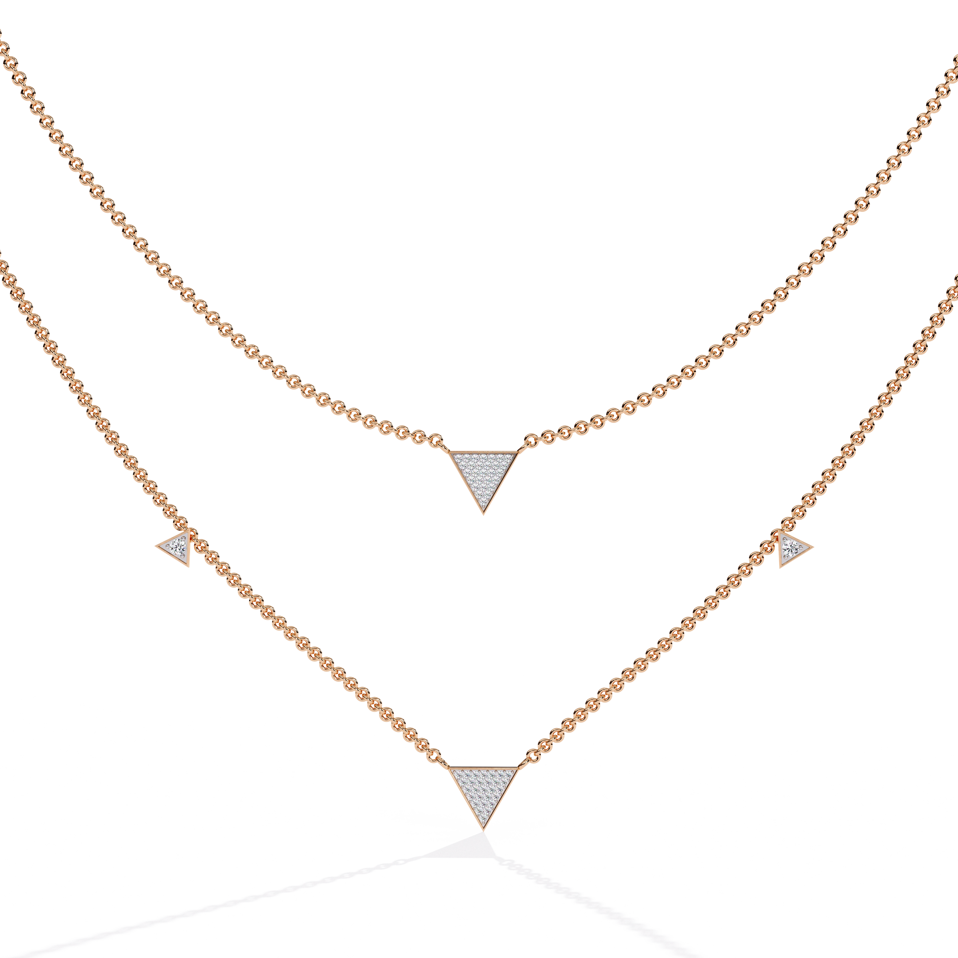 Layered Triangle Necklace