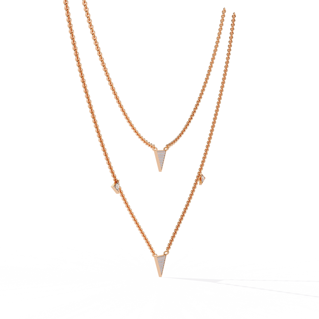 Layered Triangle Necklace