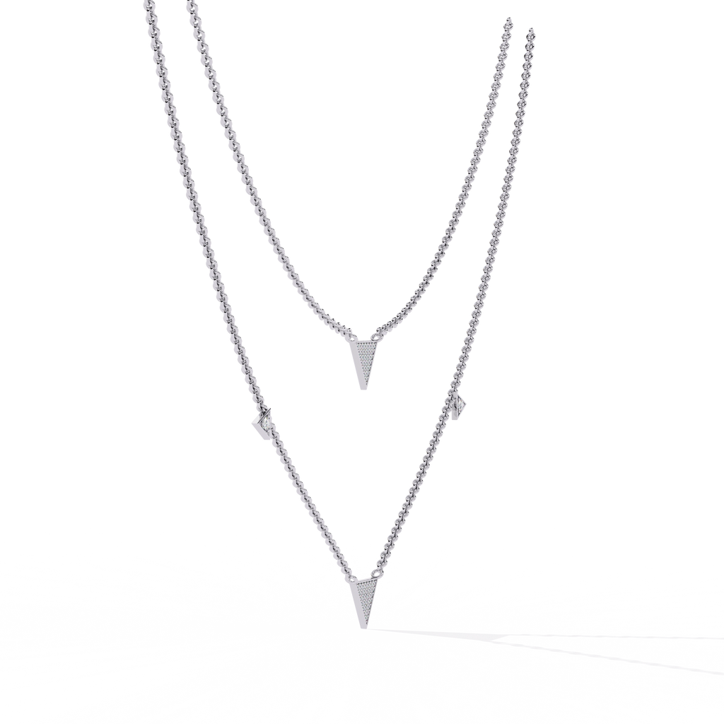 Layered Triangle Necklace