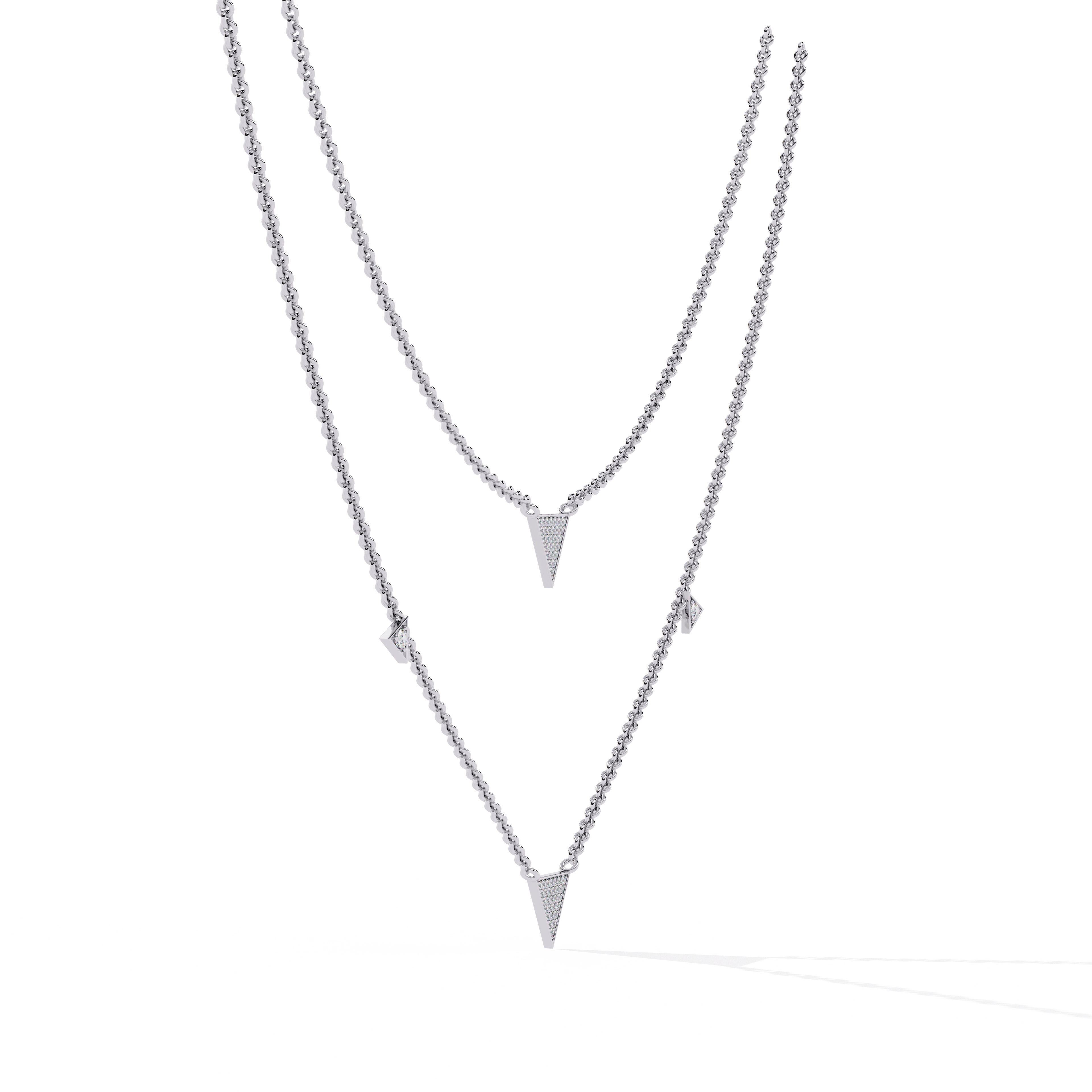Layered Triangle Necklace