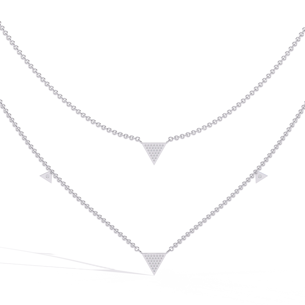 Layered Triangle Necklace