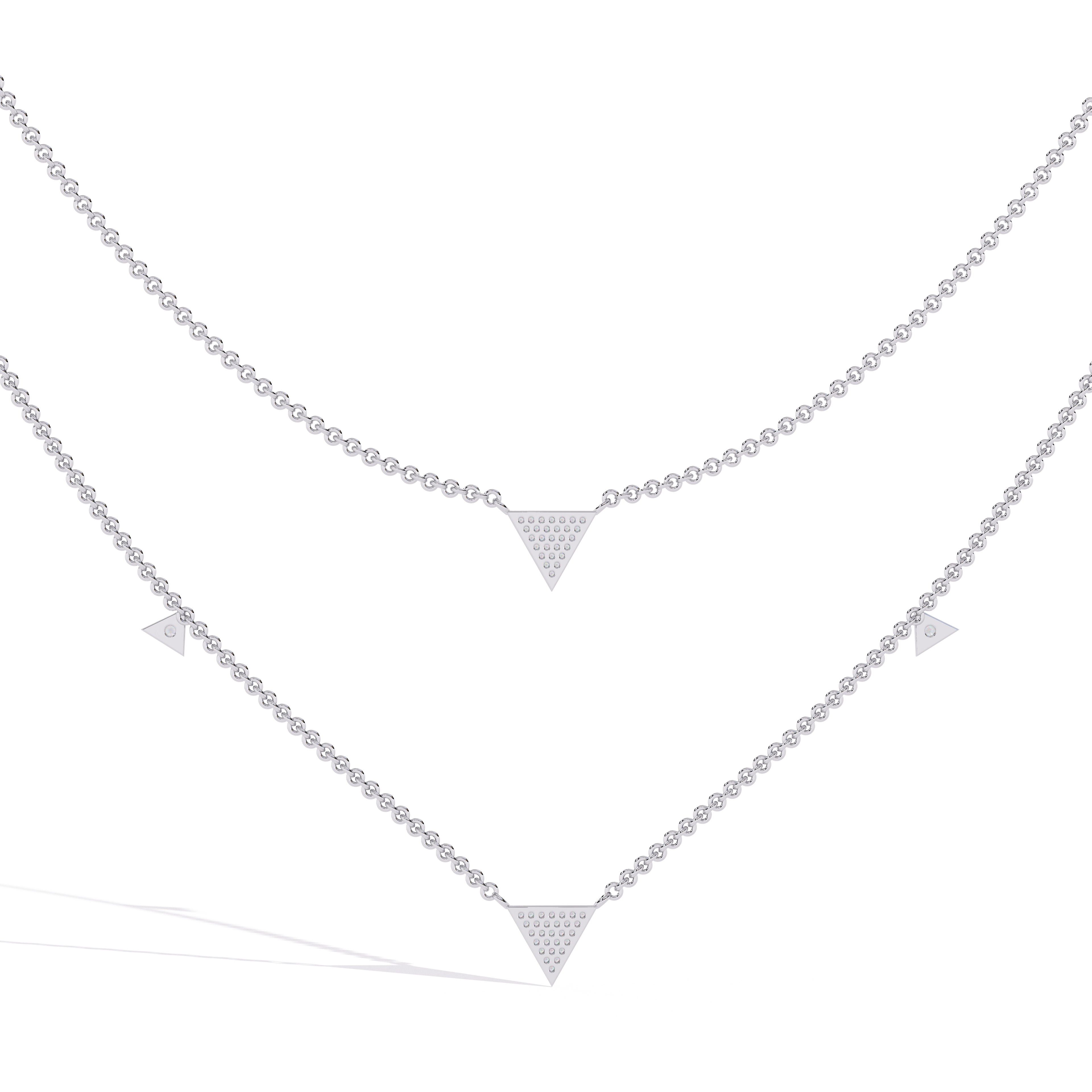Layered Triangle Necklace