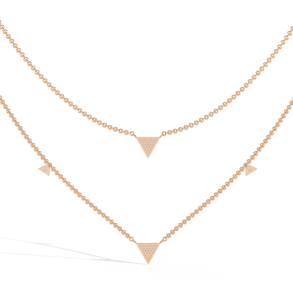 Layered Triangle Necklace