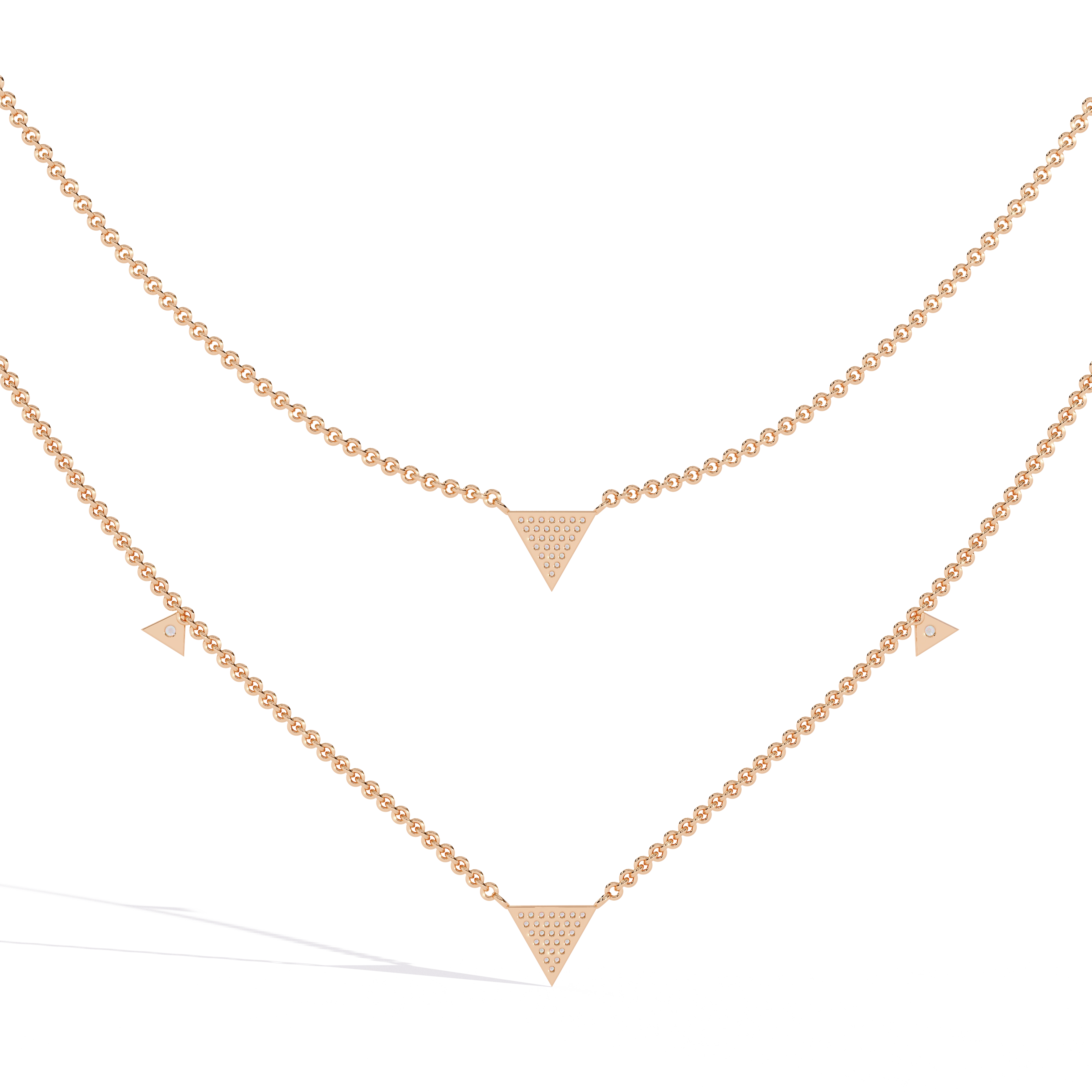 Layered Triangle Necklace
