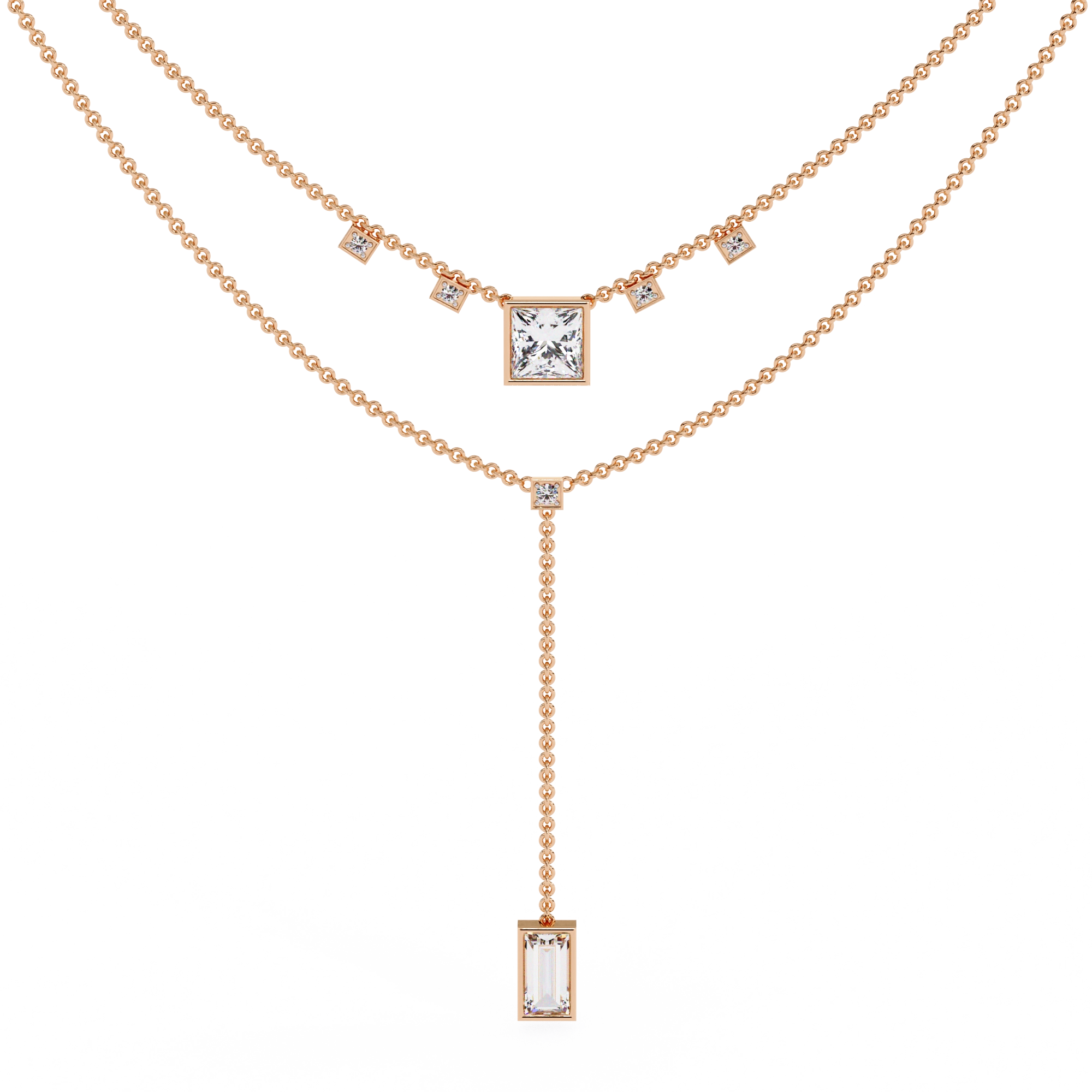 Layered Drop Necklace