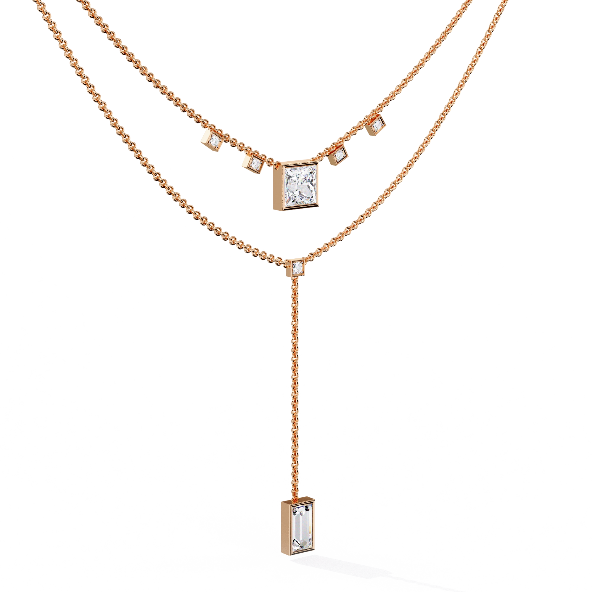 Layered Drop Necklace