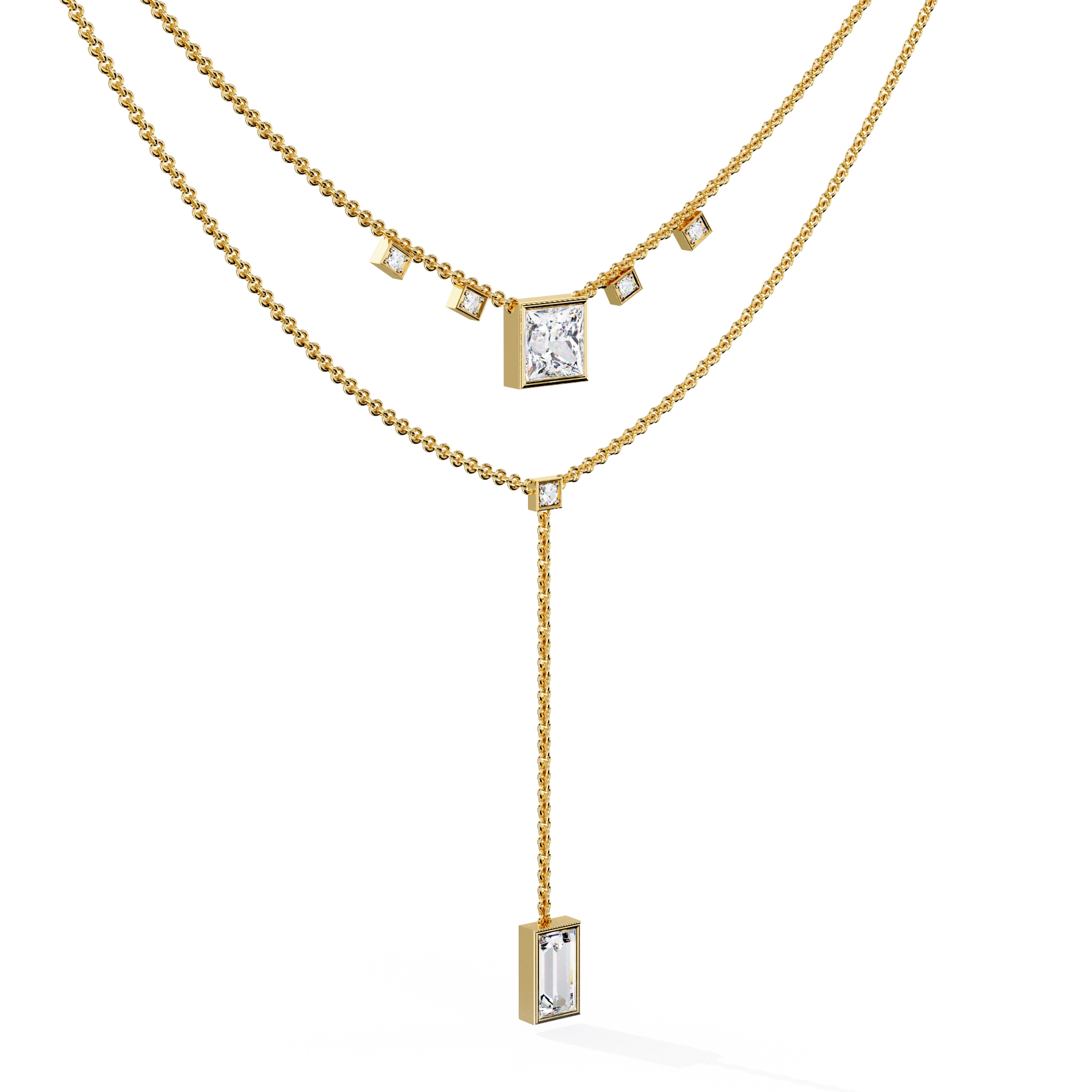 Layered Drop Necklace