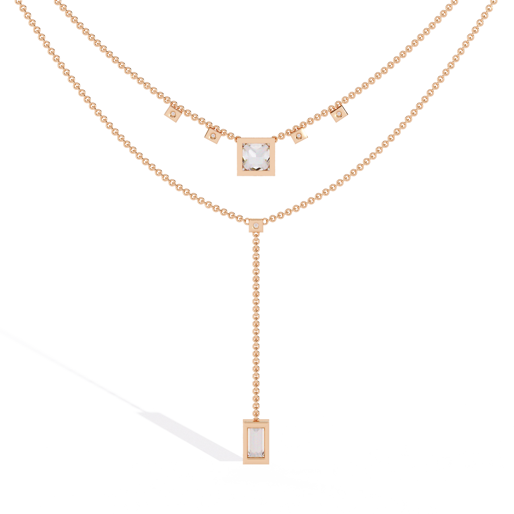 Layered Drop Necklace