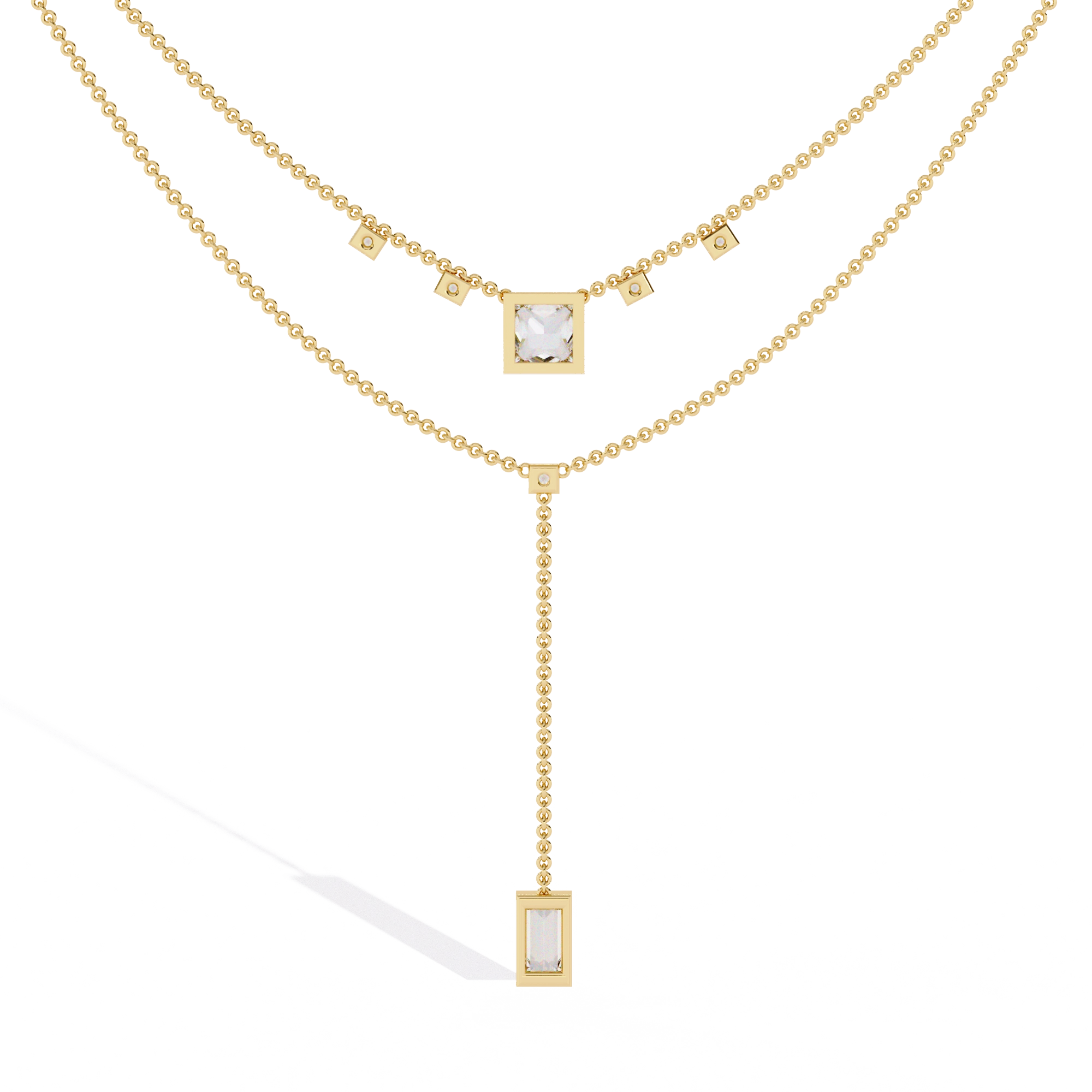 Layered Drop Necklace