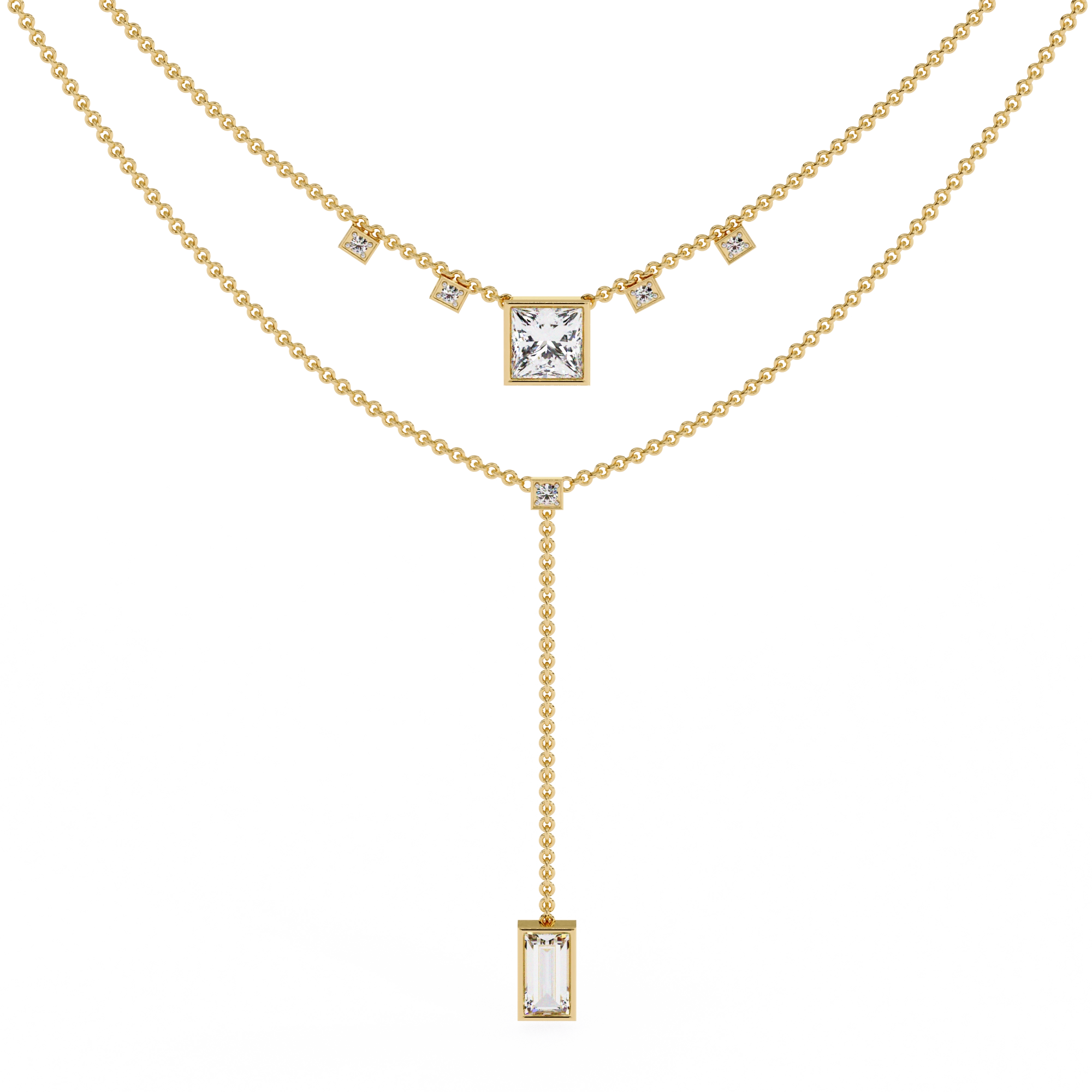Layered Drop Necklace