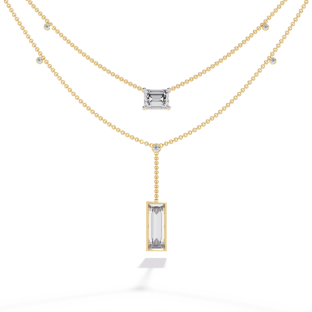Geometric Layered Necklace