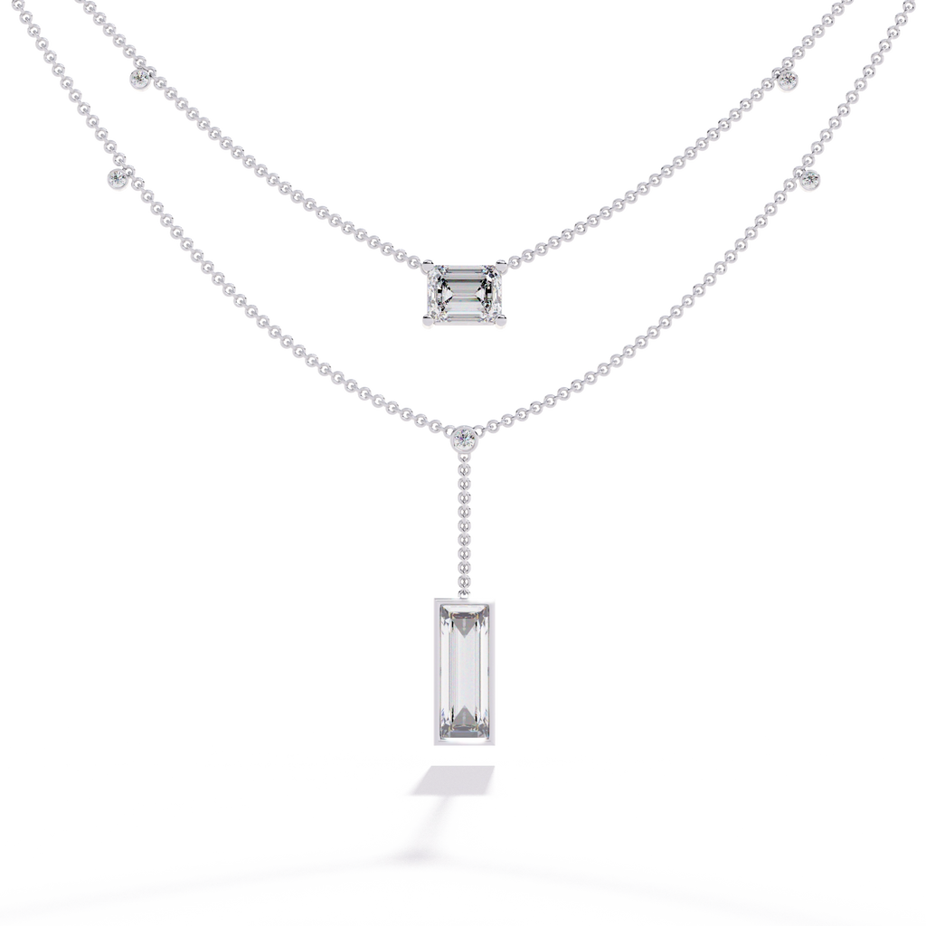 Geometric Layered Necklace